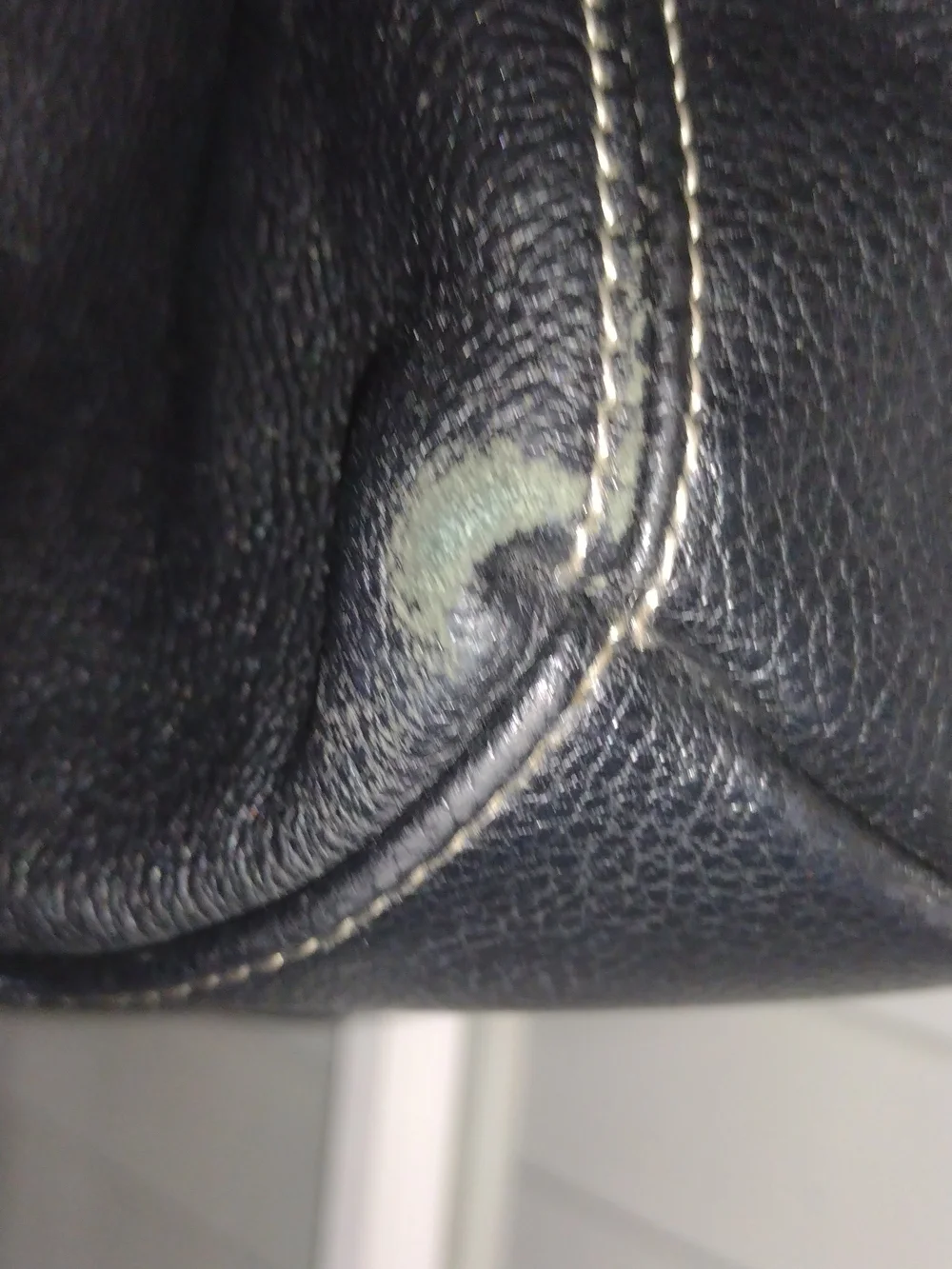 Aurielle Black Circle-Handle Leather Satchel